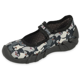 Befado Speedy children's slippers 109p239 black grey 1 Befado Speedy children's slippers 109p239 black grey 1