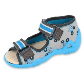 Befado yellow children's shoes 350P027 blue grey 2