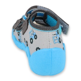Befado yellow children's shoes 350P027 blue grey 3