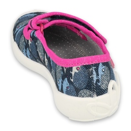 Befado children's shoes 114Y466 navy blue blue pink 2
