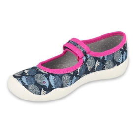 Befado children's shoes 114X466 navy blue blue pink 1