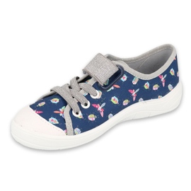 Befado children's shoes 251Y177 navy blue grey 1