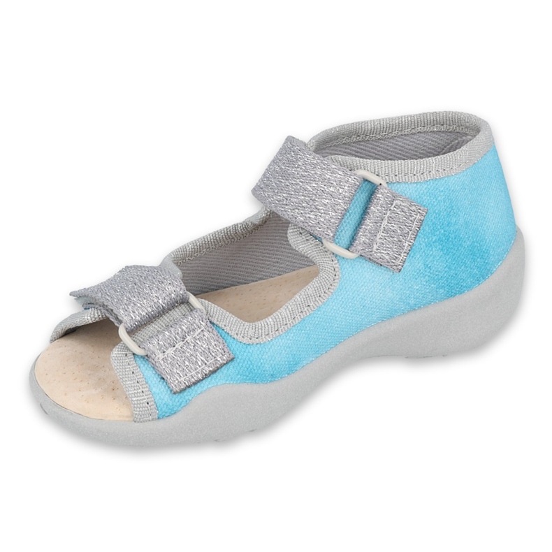 Befado children's shoes 342P035 blue silver 1 Befado children's shoes 342P035 blue silver 1