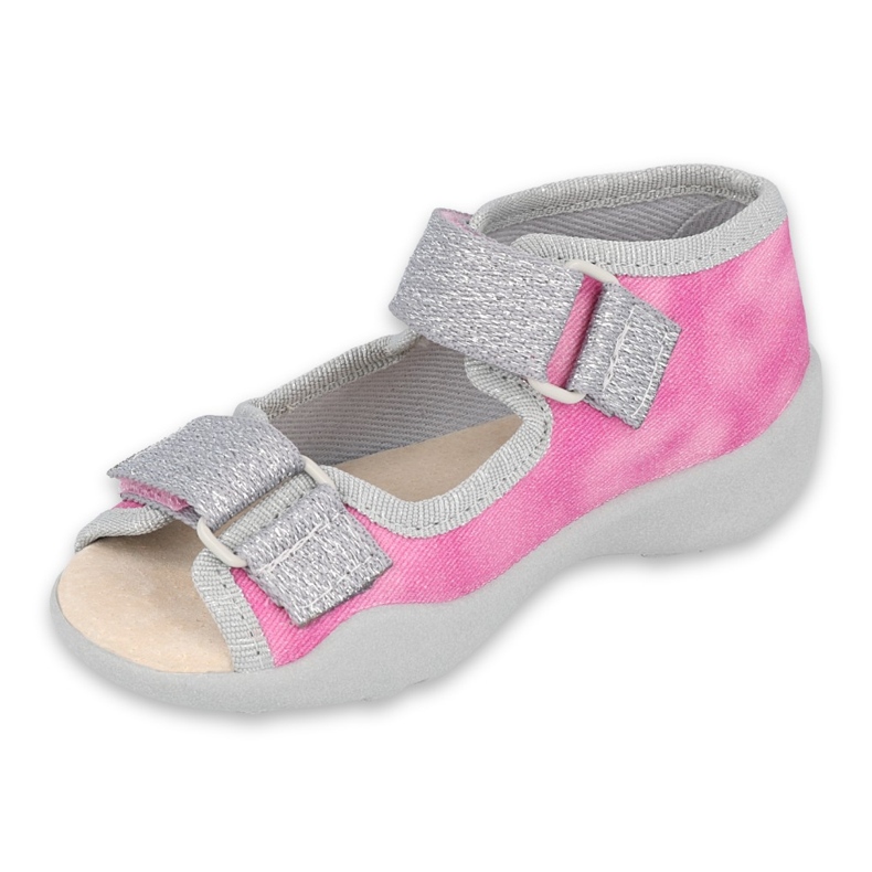 Befado children's shoes 342P033 pink silver 1 Befado children's shoes 342P033 pink silver 1