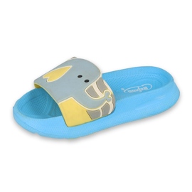 Befado children's foam slippers - blue 152X002 grey 2