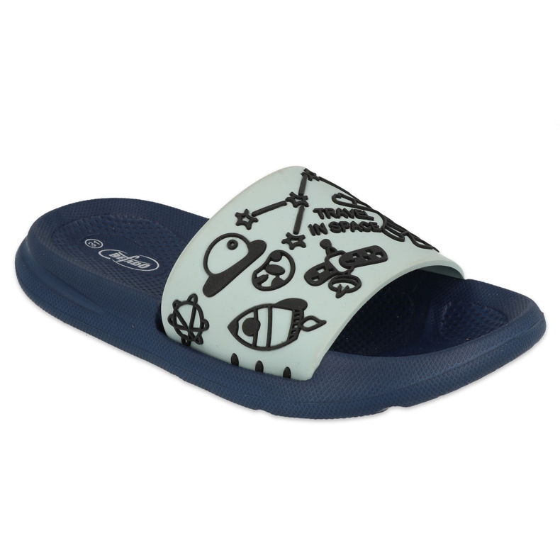 Befado children's foam slippers - turquoise 152Y009 multicolored blue 1 Befado children's foam slippers - turquoise 152Y009 multicolored blue 1