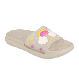 Befado children's foam slippers - gray 152Y005 beige multicolored 1