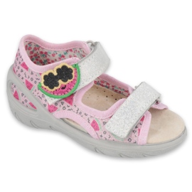 Befado children's shoes pu 065X152 pink grey 1