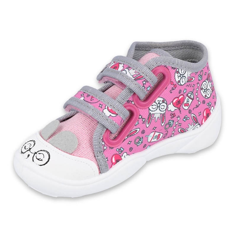 Befado children's shoes 212P070 pink grey 1 Befado children's shoes 212P070 pink grey 1