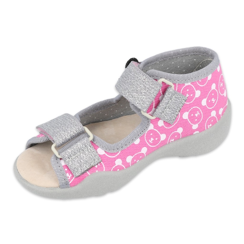 Befado children's shoes 342P030 pink grey 1 Befado children's shoes 342P030 pink grey 1
