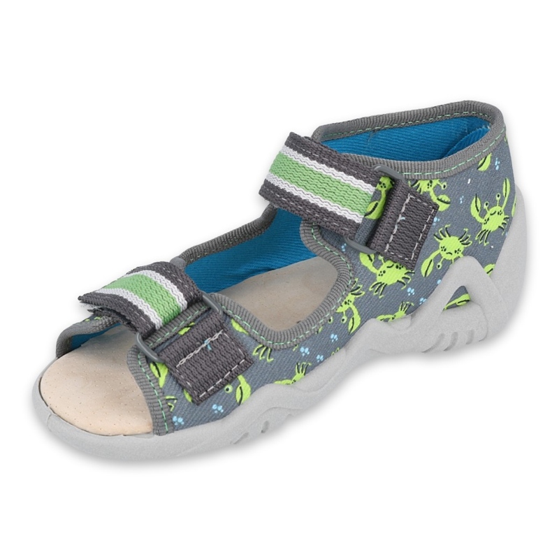 Befado yellow children's shoes 350P023 grey green 1