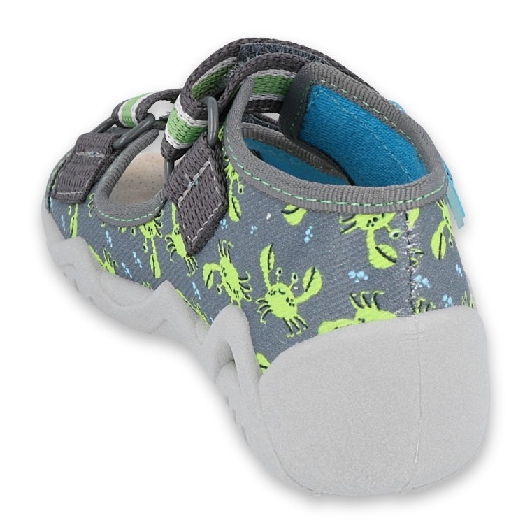 Befado yellow children's shoes 350P023 grey green 2 Befado yellow children's shoes 350P023 grey green 2