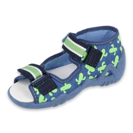 Befado yellow children's shoes 350P019 navy blue green 1