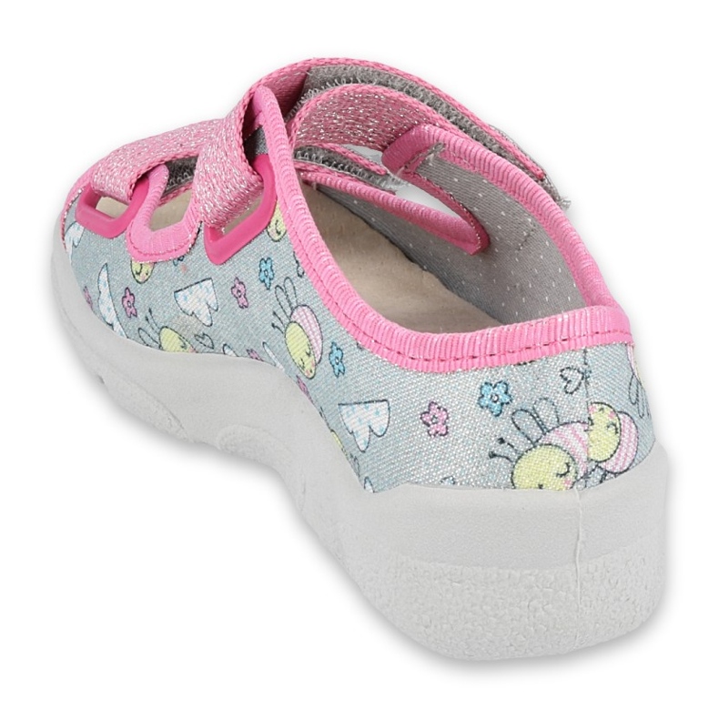 Befado children's shoes 869X154 pink grey 2