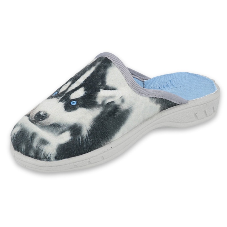 Befado children's slippers application dog 707x416 grey 1 Befado children's slippers application dog 707x416 grey 1