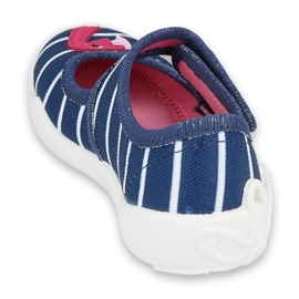 Befado children's shoes 123X067 navy blue pink 2