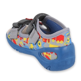 Befado children's shoes pu 065P162 blue grey multicolored 1