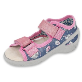 Befado children's shoes pu 065P151 navy blue pink 1 Befado children's shoes pu 065P151 navy blue pink 1