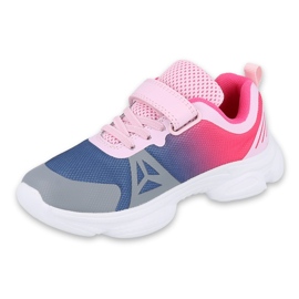 Befado children's shoes 516X054 navy blue pink grey multicolored 1 Befado children's shoes 516X054 navy blue pink grey multicolored 1