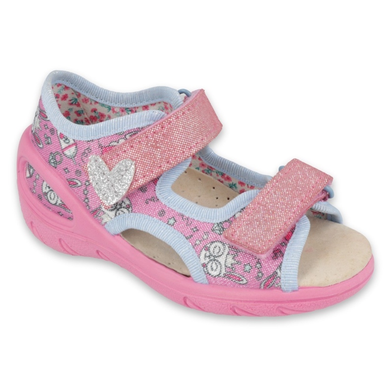Befado children's shoes pu 065X147 pink silver grey 1