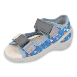 Befado children's shoes pu 065P158 blue grey 1