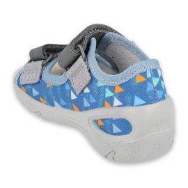 Befado children's shoes pu 065P158 blue grey 2 Befado children's shoes pu 065P158 blue grey 2