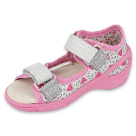 Befado children's shoes pu 065P148 pink grey multicolored 1