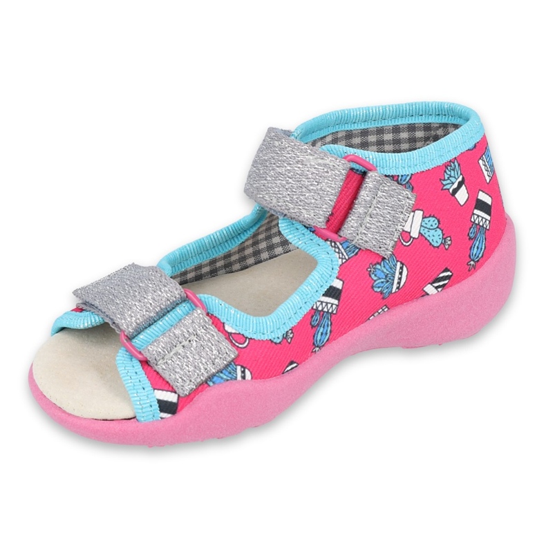 Befado yellow children's shoes 342P026 blue pink silver 1 Befado yellow children's shoes 342P026 blue pink silver 1