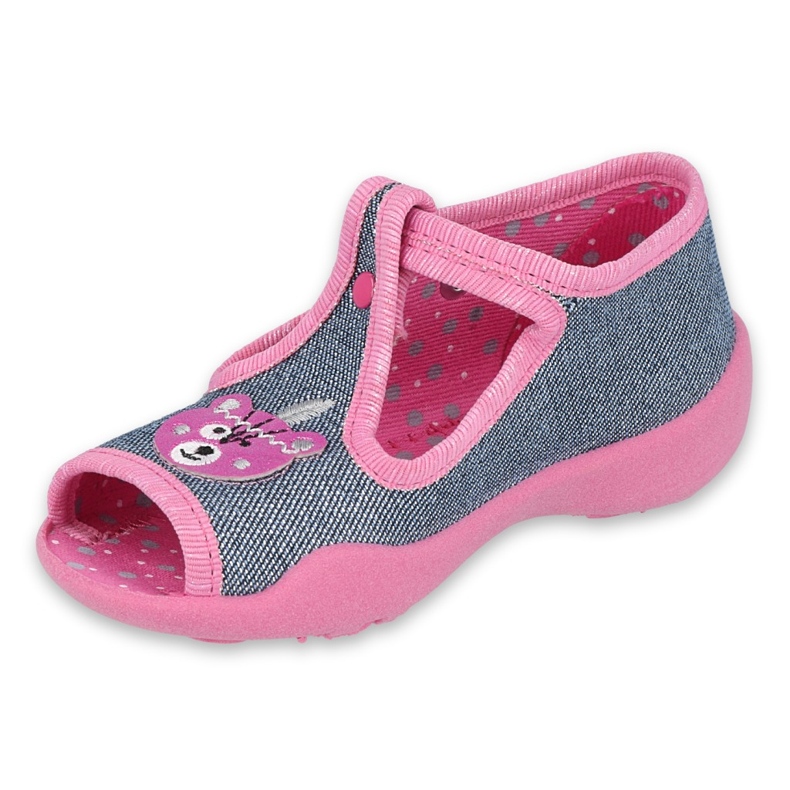 Befado children's shoes 213P125 navy blue pink 1 Befado children's shoes 213P125 navy blue pink 1
