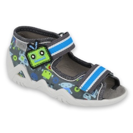 Befado children's shoes 250P098 blue grey multicolored green 1