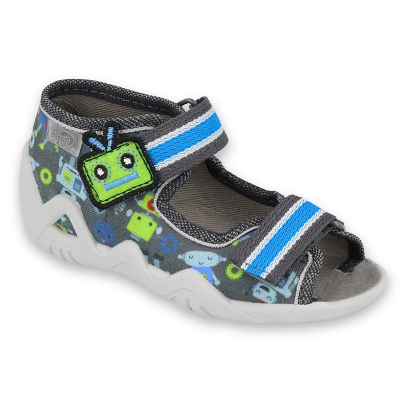 Befado children's shoes 250P098 blue grey multicolored green 1