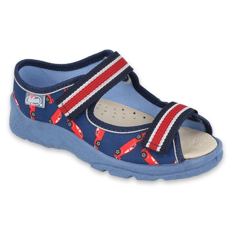Befado children's shoes 869Y149 red navy blue 1 Befado children's shoes 869Y149 red navy blue 1