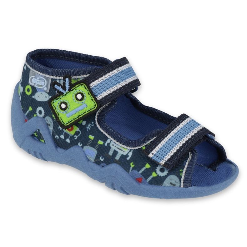 Befado children's shoes 250P097 navy blue multicolored green 1