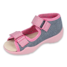Befado yellow children's shoes 342P017 pink 1