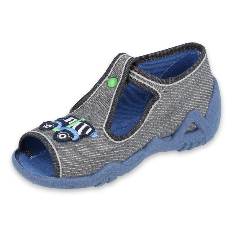 Befado children's shoes 217P109 grey multicolored green 1 Befado children's shoes 217P109 grey multicolored green 1