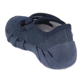 Befado children's speedy navy blue shoes 109P226 silver 2
