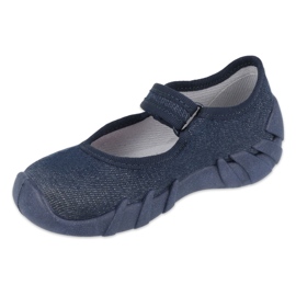 Befado children's speedy navy blue shoes 109P226 silver 1