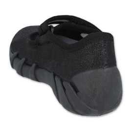 Befado children's speedy black shoes 109P227 silver 2