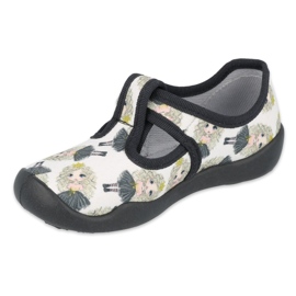 Befado children's shoes blanka princess 115X007 black ecru 1 Befado children's shoes blanka princess 115X007 black ecru 1