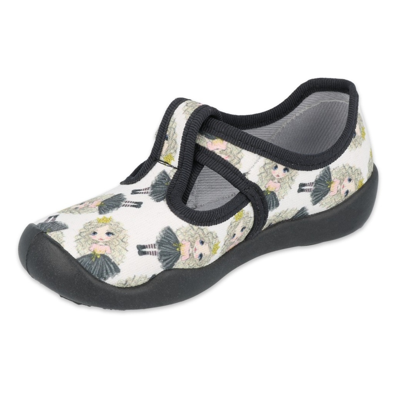 Befado children's shoes blanka princess 115X007 black ecru 1 Befado children's shoes blanka princess 115X007 black ecru 1