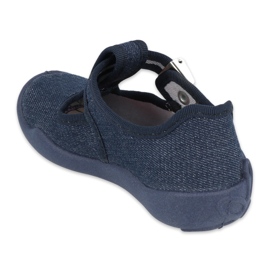Befado children's shoes blanka navy blue 115X005 silver 2