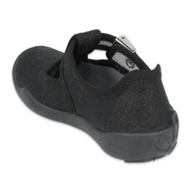 Befado children's shoes blanka black 115X006 silver 2