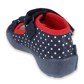 Befado children's shoes 342P028 white red navy blue 2 Befado children's shoes 342P028 white red navy blue 2
