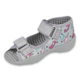 Befado children's shoes 242P105 pink silver 1 Befado children's shoes 242P105 pink silver 1