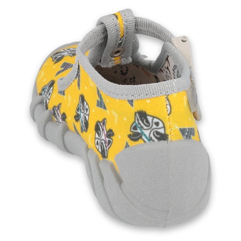 Befado children's shoes 110P393 grey yellow 2