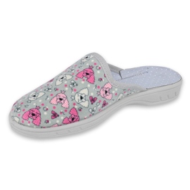 Befado colored children's shoes 707Y411 pink grey 1