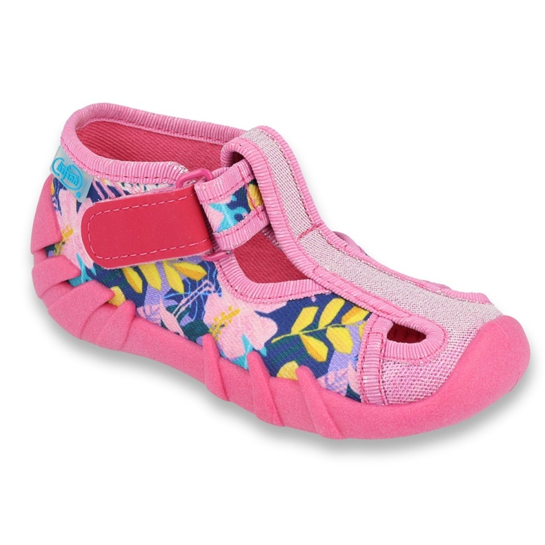 Befado children's shoes 190P097 blue pink silver yellow 2 Befado children's shoes 190P097 blue pink silver yellow 2