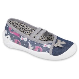 Befado children's shoes 116X279 navy blue pink silver grey 2