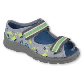 Befado children's shoes 969X155 grey green 3