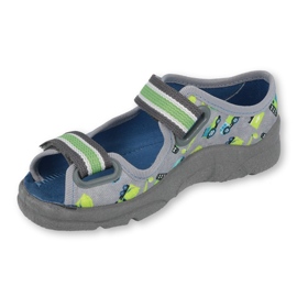 Befado children's shoes 969X155 grey green 1
